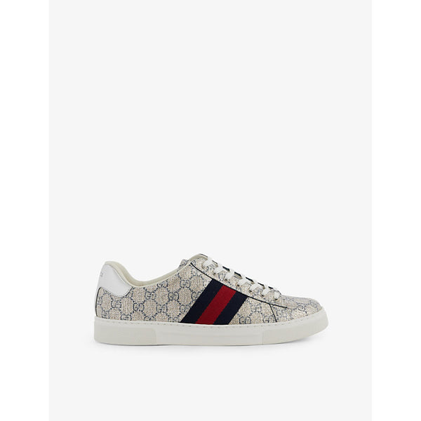 Gucci Ace Shiny canvas low-top trainers