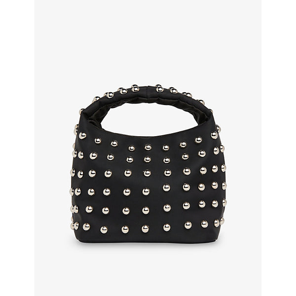 Whistles Luz studded woven top-handle bag