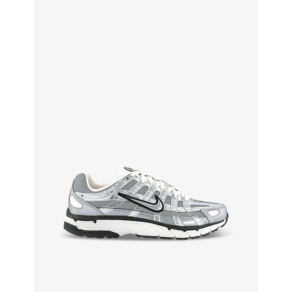 Nike P-6000 metallic colour-block mixed-textile low-top trainers | Nike