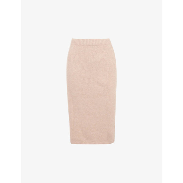 Mistress Rocks Eyelash slim-fit high-rise knitted pencil skirt