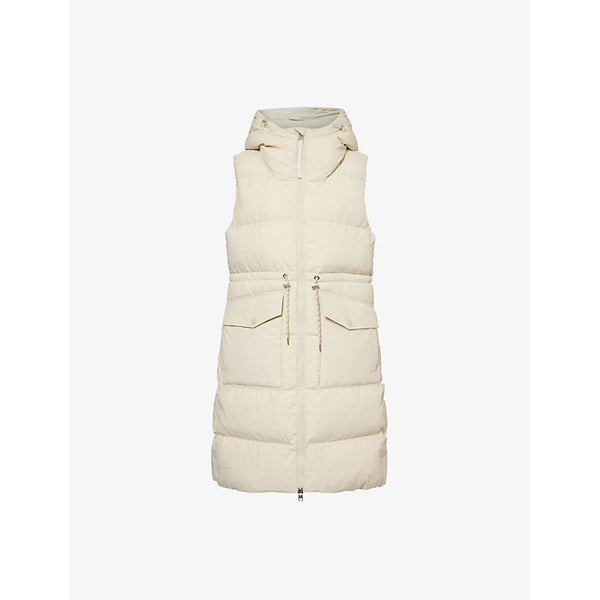 Varley Irving Long hooded padded shell-down gilet