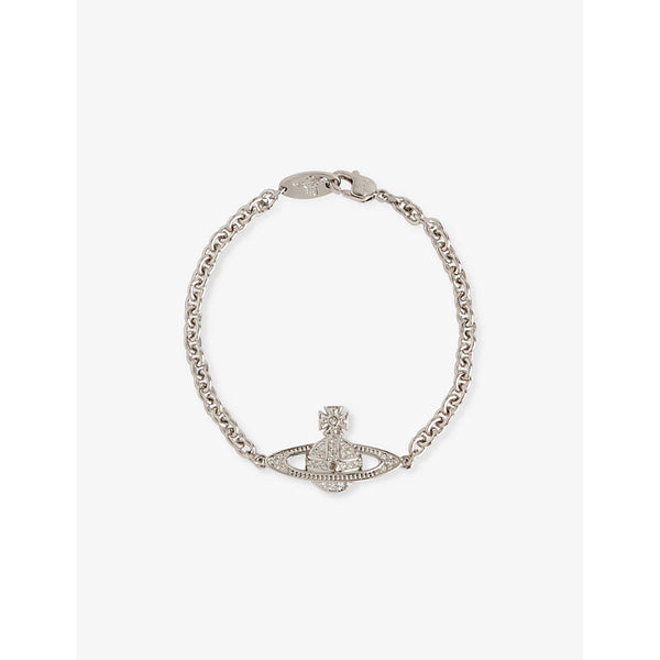 Vivienne Westwood Mini Bas Relief Chain silver-tone plated brass bracelet