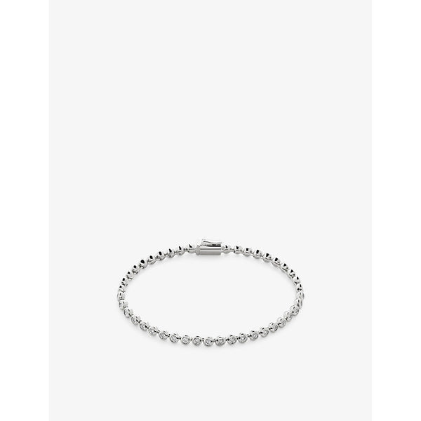 Monica Vinader Diamond Essential Tennis sterling-silver and 0.25ct lab-grown diamond bracelet