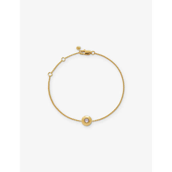 Monica Vinader June Birthstone 18ct Gold Vermeil-Plated Sterling Silver and Moonstone Bracelet