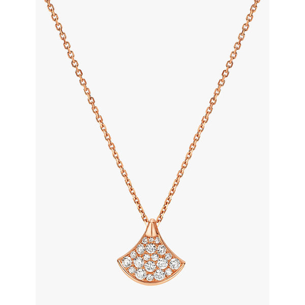 Bvlgari Divas' Dream 18ct rose-gold and 0.47ct diamond necklace