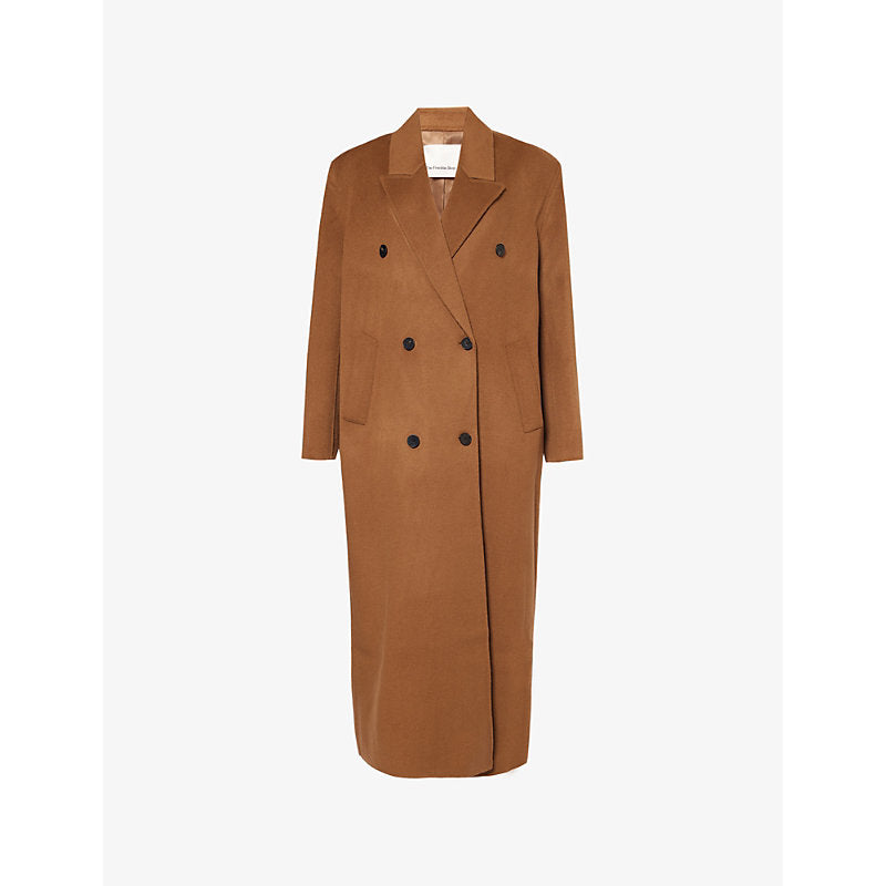 Womens The Frankie Shop Gaia double-breasted wool-blend coat