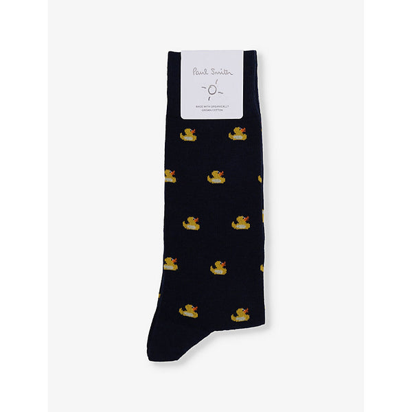 Paul Smith Duck-pattern cotton-blend socks