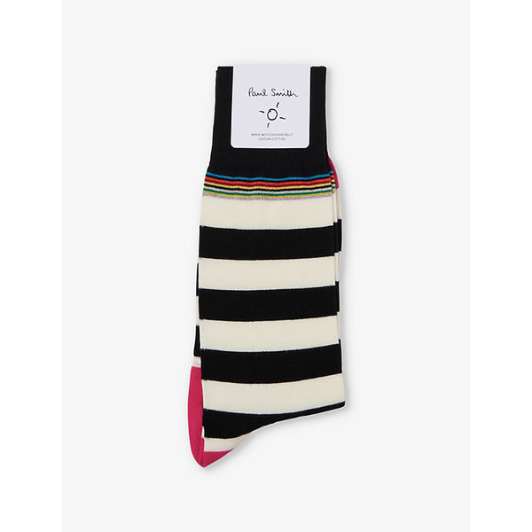 Paul Smith Ilford stripe-pattern stretch-cotton socks