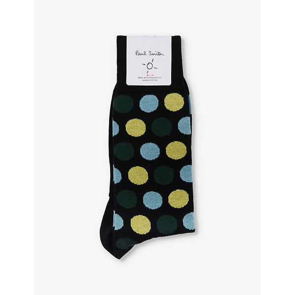 Paul Smith Ilario Polka-dot knitted cotton-blend socks