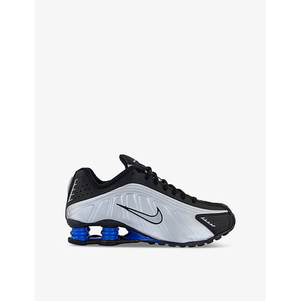 Nike Shox R4 leather and mesh mid-top trainers