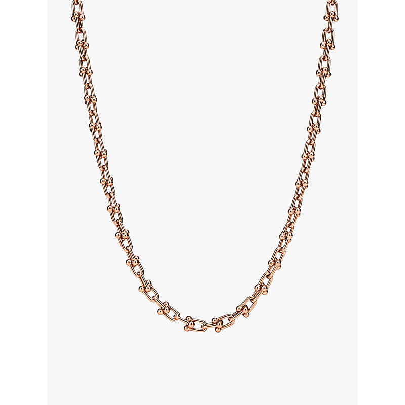 Tiffany & Co Tiffany HardWear Micro Link 18ct rose-gold necklace