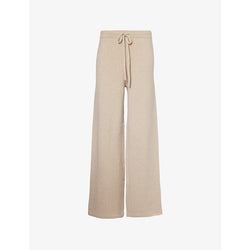 Womens Yves Salomon Drawstring-waist wide-leg mid-rise wool trousers