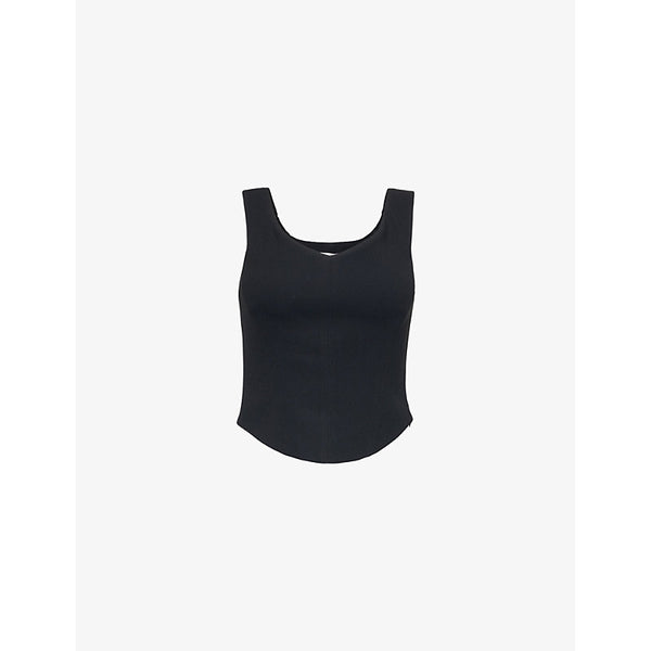 Simkhai Emri sleeveless woven corset top