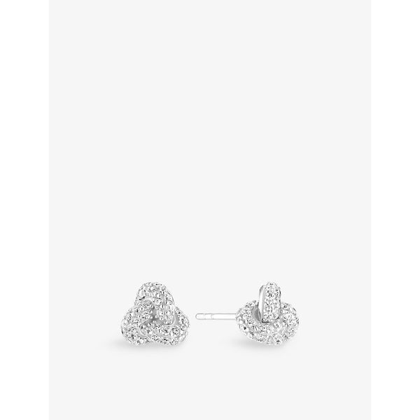 Sif Jakobs Imperia Piccolo sterling-silver and cubic zirconia stud earrings