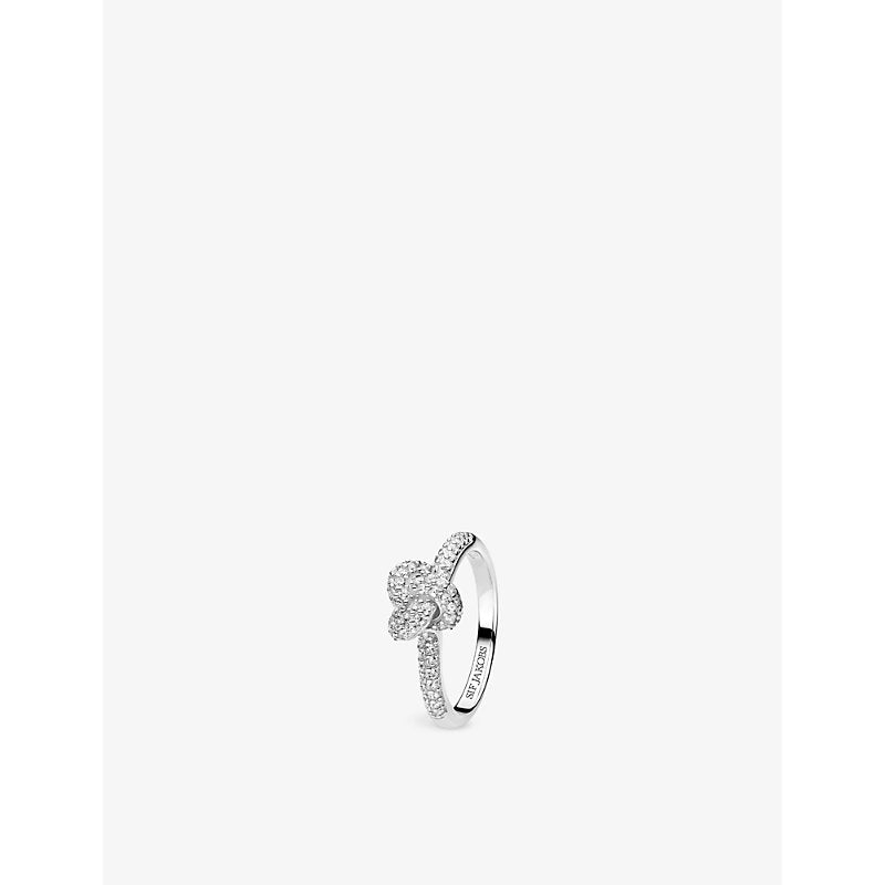 Sif Jakobs Imperia Piccolo sterling-silver and zirconia ring