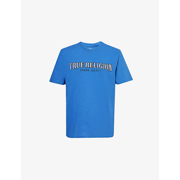 True Religion Reflective Arch Text-Embroidery Cotton-Jersey T-Shirt