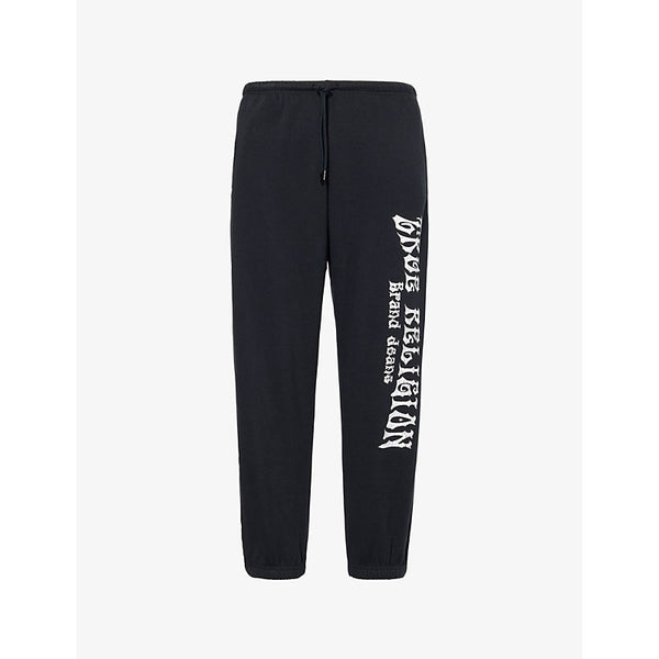 True Religion Blazing Tour Distressed-Print Cotton-Blend Jogging Bottoms