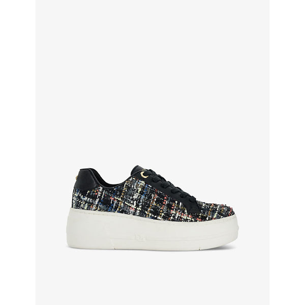 Dune Episode flatform woven low-top trainers