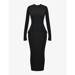 House Of Cb Marie-Louise turtleneck stretch-woven maxi dress | HOUSE OF CB