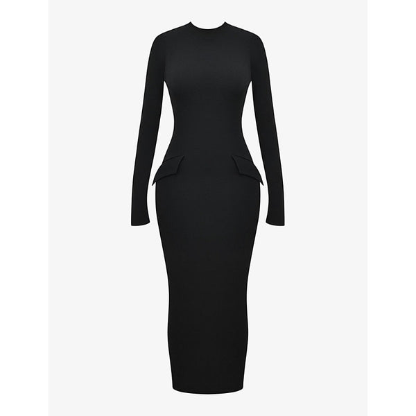 House Of Cb Marie-Louise turtleneck stretch-woven maxi dress | HOUSE OF CB