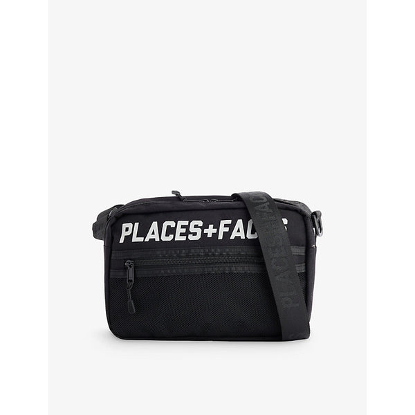 Places + Faces OG logo-print woven pouch bag | Places + Faces