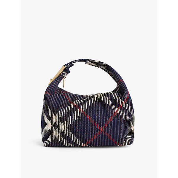 Burberry Peg Medium Knitted Top-Handle Bag