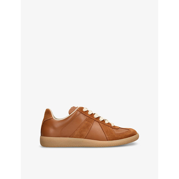 Maison Margiela Replica leather and suede low-top trainers