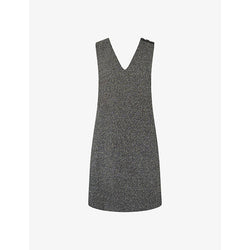 Ro&Zo V-neckline sleeveless woven mini dress | RO&ZO