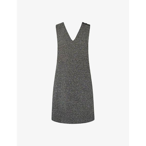 Ro&Zo V-neckline sleeveless woven mini dress | RO&ZO