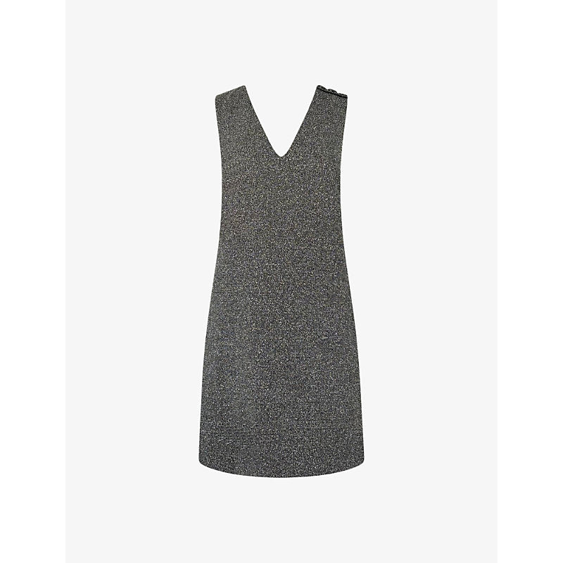 Ro&Zo V-neckline sleeveless woven mini dress | RO&ZO