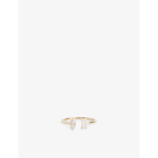 Vrai Mixed Cuff 14ct yellow-gold ring