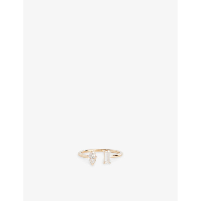 Vrai Mixed Cuff 14ct yellow-gold ring