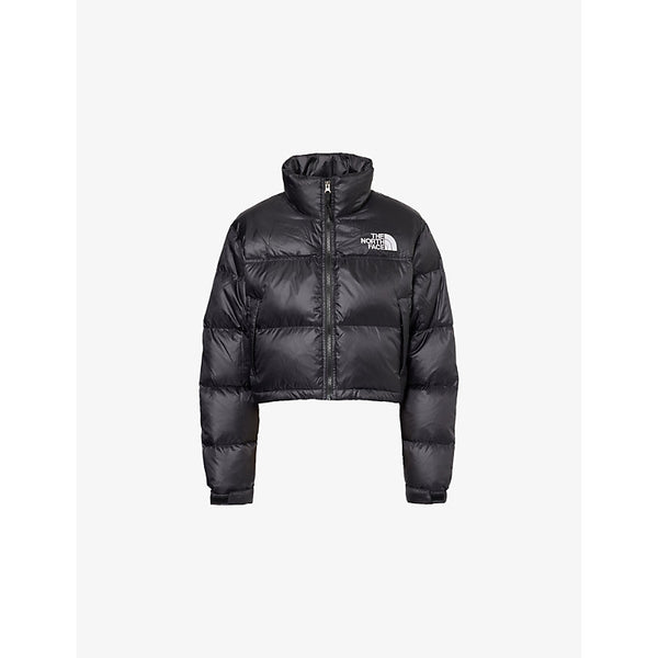 The North Face Nuptse cropped relaxed-fit hell-down jacket