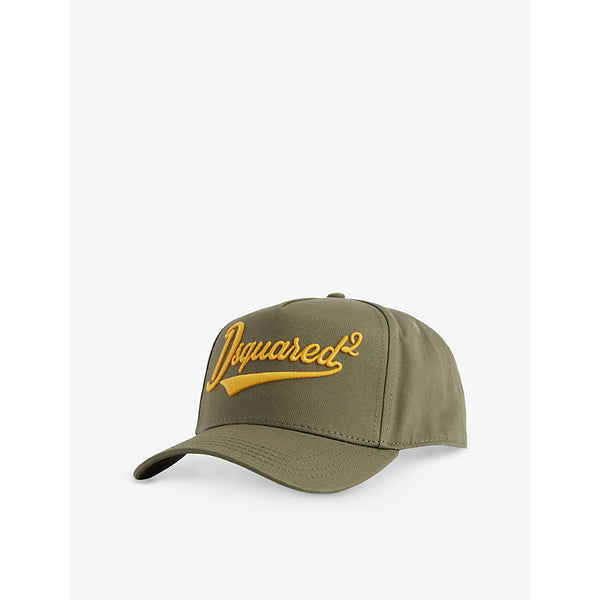 Dsquared2 Curved-Peak Brand-Embroidery Cotton Cap