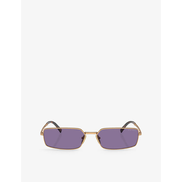 Prada A60S Rectangle-Shape Metal sunglasses