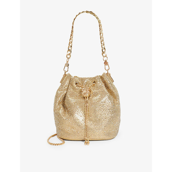 Dune Bug-embellished leather cross-body bag