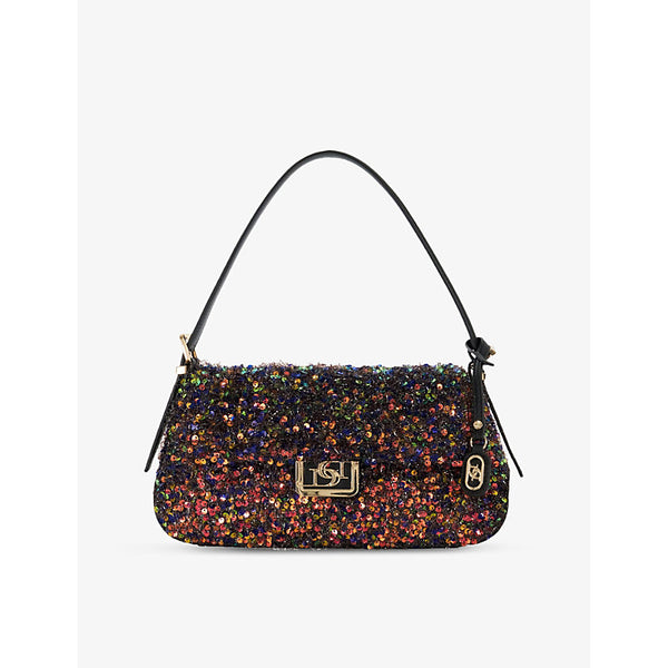 Dune Highgate sequinned woven shoulder bag