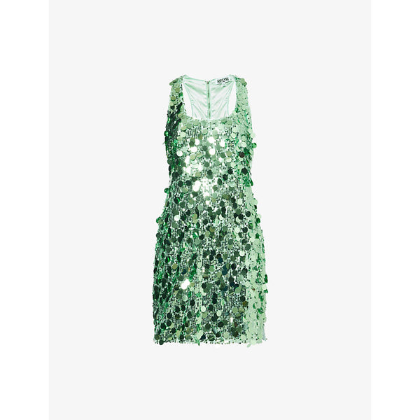 Amy Lynn Sequin scoop-neckline woven mini dress | AMY LYNN