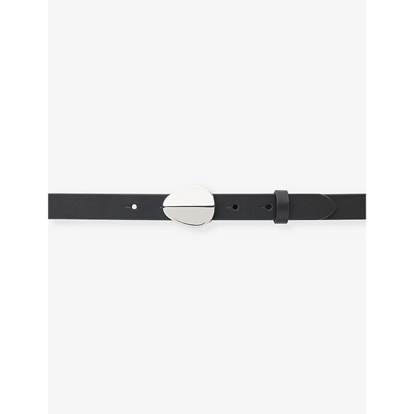 Whistles Oval buckle leather belt