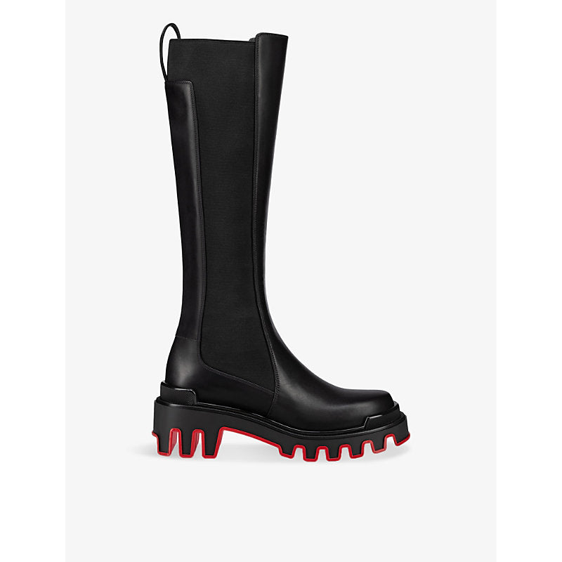 Christian Louboutin Marchacroche Dune knee-high leather boots