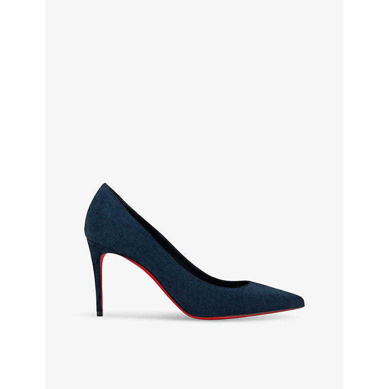 Christian Louboutin Kate 85 veau velours leather heeled courts | Christian Louboutin