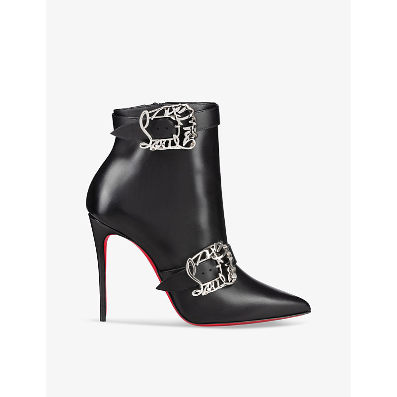 Christian Louboutin Giddylina Booty 100 leather heeled boots