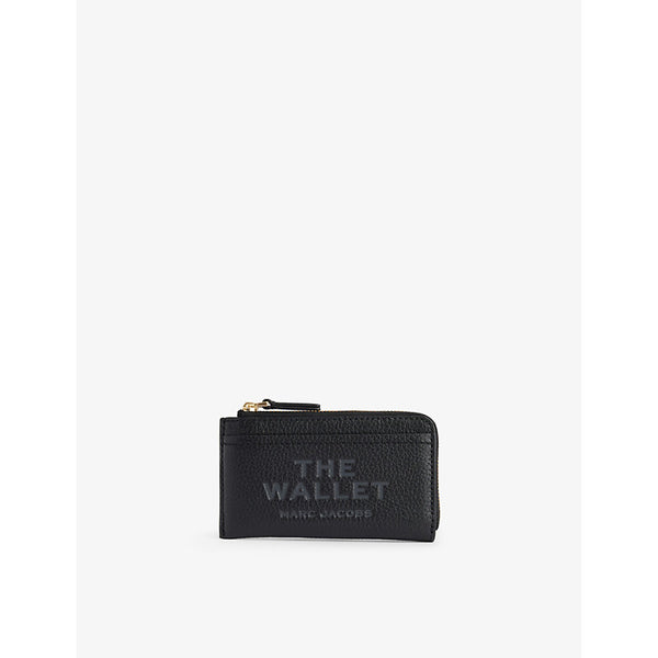 Marc Jacobs Debossed-branding leather card holder