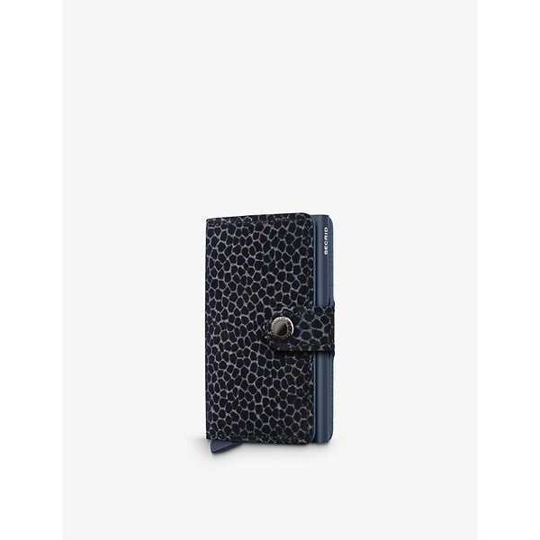 Secrid Giraffina brand-debossed leather wallet