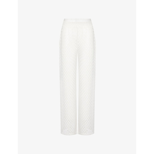 Melissa Odabash Adi straight-leg knitted trousers