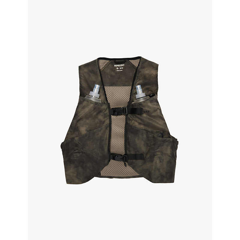 247 By Represent Camouflage woven chest gilet | 247 BY REPRESENT