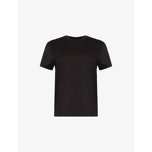 Vince Round-neck ribbed-trim cotton-jersey T-shirt