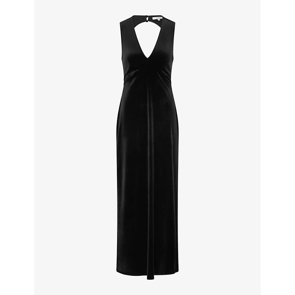 Omnes Nova tie-back velvet maxi dress | OMNES