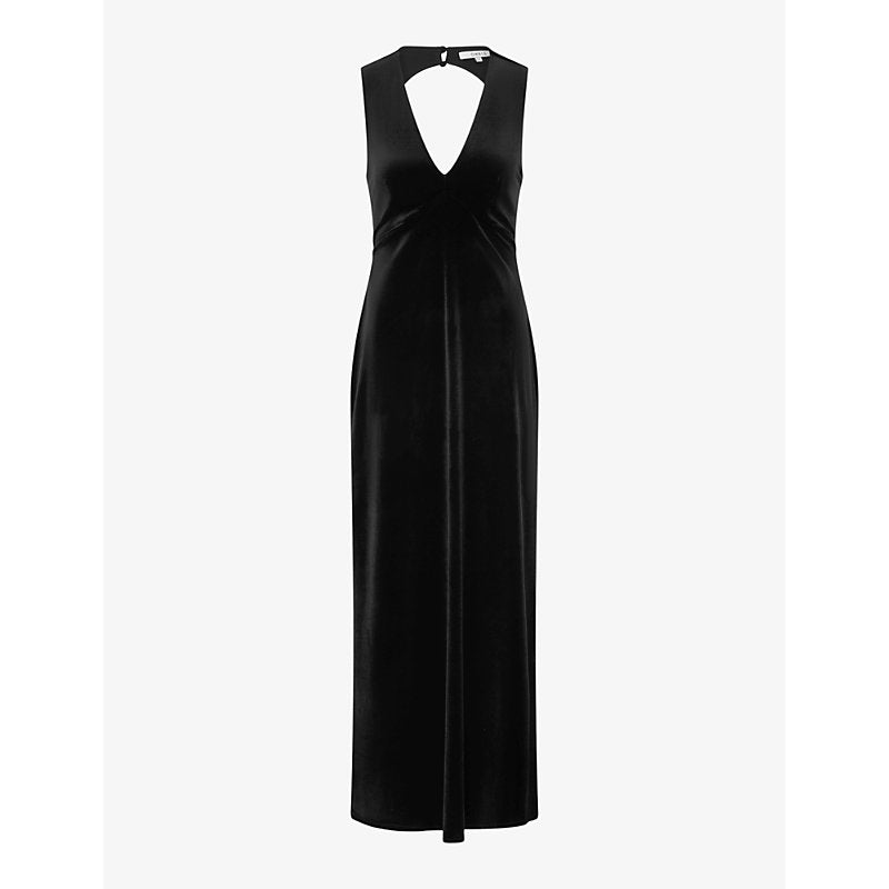 Omnes Nova tie-back velvet maxi dress | OMNES