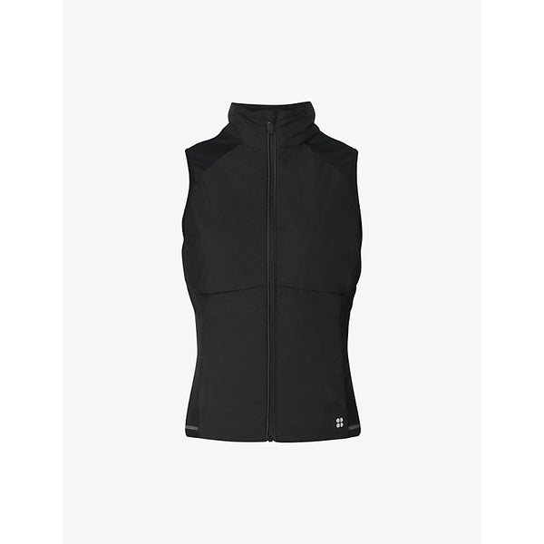 Sweaty Betty Limitless Pro Run reflective-logo recycled-polyester gilet